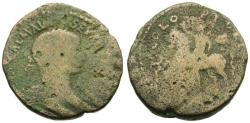 Ancient Coins - Severus Alexander (AD 222-235). Phoenicia. Akko-Ptolemais Æ23 / Emperor on Horseback