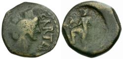 Ancient Coins - Spain. Iberia. Carteia Æ21 / Neptune