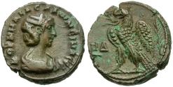 Ancient Coins - Salonina (AD 254-268). Egypt. Alexandria Billon Tetradrachm / Eagle