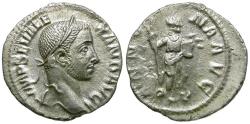 Ancient Coins - Severus Alexander (AD 222-235) AR Denarius / Annona