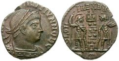 Ancient Coins - Constantine II, as Caesar (AD 316-337) Æ4 / Soldiers