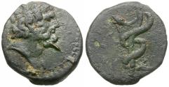 Ancient Coins - Seleucis and Pieria. Antioch. Pseudo-autonomous &#198; Tessera / Snake Staff