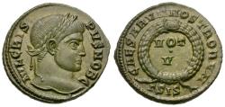 Ancient Coins - Crispus, Caesar (AD 317-326) Æ3 / Votive