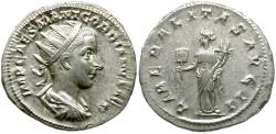 Ancient Coins - Gordian III (AD 238-244) AR Antoninianus / Liberalitas
