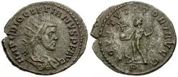 Ancient Coins - Diocletian (AD 284-305) Silvered Æ Antoninianus / Jupiter