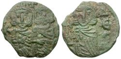 Ancient Coins - *Sear 1569* Byzantine Empire. Constantine V Copronymus (AD 741-775) with Leo IV and Leo III Æ Follis