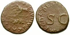 Ancient Coins - Claudius (AD 41-54) Æ Quadrans / Scales