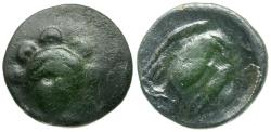 Ancient Coins - Euboia. Chalkis Æ13 / Eagle