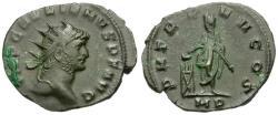 Ancient Coins - Gallienus, sole reign  (AD 260-268) Æ Antoninianus / Emperor Sacrificing