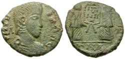 Ancient Coins - Magnentius (AD 306-312). Imitative Æ3 / Victories