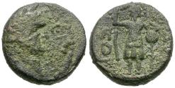 Ancient Coins - Vespasian (AD 69-79). Judaea. Ascalon Æ18 / Phanebal