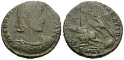 Ancient Coins - Constantius II (AD 337-361) Æ Centenionalis / Fallen Horseman
