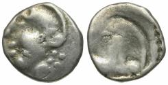 Ancient Coins - Ancient France. Celtic Gaul. Aedui Tribe AR Quinarius
