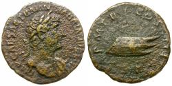 Ancient Coins - Hadrian (AD 117-138) &#198; Quadrans / Rostrum Tridens