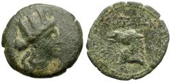 Ancient Coins - Cilicia. Aigeai Æ20 / Horse Head