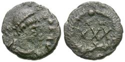 Ancient Coins - Theodosius II (AD 408-450) Æ4 / Votive