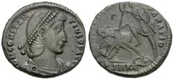 Ancient Coins - Constantius II (AD 337-361) Æ Centenionalis / Fallen Horseman
