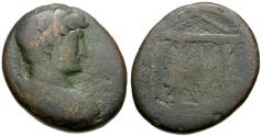 Ancient Coins - Hadrian (AD 117-138). Judaea. Gaza Æ29 / Temple