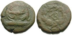 Ancient Coins - Mysia. Kyzikos Æ15 / Tunny in Wreath
