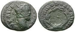Ancient Coins - Septimius Severus (AD 193-211). Moesia Inferior. Nicopolis ad Istrum Æ17 / Wreath