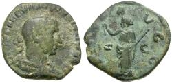 Ancient Coins - Volusian (AD 251-253) Æ Sestertius / Pax
