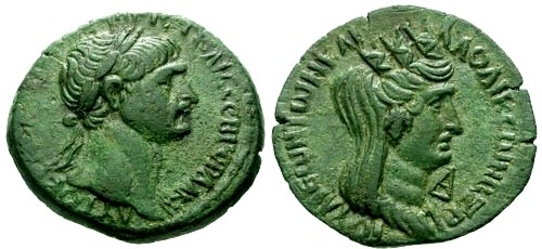 Ancient Coins - EF/EF Trajan AE26 Syria Seleucis and Pieria Laodiceia ad Mare