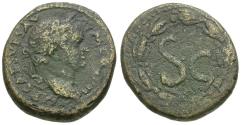 Ancient Coins - Vespasian (AD 69-79). Seleucis and Pieria. Antioch Æ23 / Wreath