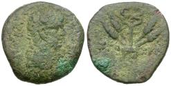 Ancient Coins - Claudius (AD 41-54). Egypt. Alexandria Æ Diobol / Kerykeion