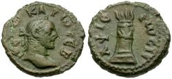 Ancient Coins - Divus Carus (died AD 283). Egypt. Alexandria Æ Tetradrachm / Fire Altar