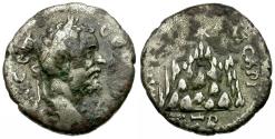 Ancient Coins - Septimius Severus (AD 193-211). Caesarea. Cappadocia AR Drachm / Mount Argaeus