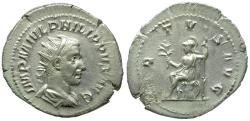 Ancient Coins - Philip I (AD 244-249) AR Antoninianus / Roma