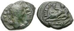 Ancient Coins - Septimius Severus (AD 193-211). Moesia Inferior. Nicopolis ad Istrum Æ16 / River god