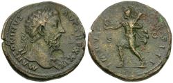 Ancient Coins - Marcus Aurelius (AD 161-180) &#198; Sestertius / Mars