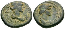 Ancient Coins - Lydia. Hermocapelia. Pseudo-autonomous Æ15 / Senate