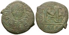 Ancient Coins - *Sear 257* Byzantine Empire. Justinian I (AD 527-565) Æ Follis