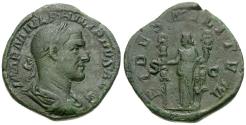 Ancient Coins - Philip I (AD 244-249) Æ Sestertius / Fides