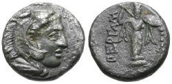 Ancient Coins - Mysia. Pergamon AR Diobol / Statue of Athena