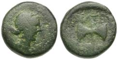 Ancient Coins - Lydia. Thyateira Æ14 / Double Axe