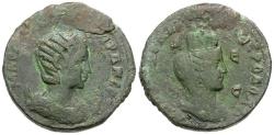 Ancient Coins - Otiacilia Severa (AD 244-249). Seleucis and Pieria. Antioch Æ30 / Tyche