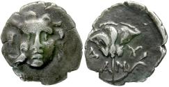 Ancient Coins - Caria. Mylasa. Pseudo-Rhodian AR Drachm / Rose