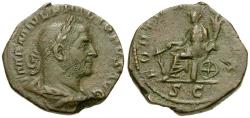 Ancient Coins - Philip I (AD 244-249) Æ Sestertius / Fortuna