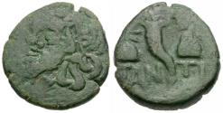 Ancient Coins - Tauric Cherronesos. Pantikapaion Æ18 / Cornucopia