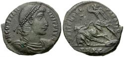 Ancient Coins - Constantius II (AD 337-361) Æ Centenionalis / Fallen Horseman