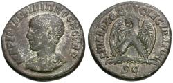 Ancient Coins - Philip II, as Caesar (AD 244-247). Seleucis and Pieria. Antioch AR Tetradrachm