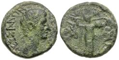 Ancient Coins - Augustus (27 BC-AD 14). Thessaly. Koinon. Megalokles, son of Sosandros Æ Assarion / Athena
