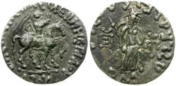 Ancient Coins - Indo-Skythian Kings. Azes II AR Drachm / Pallas