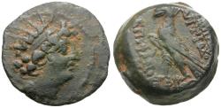 Ancient Coins - Seleukid Kings. Antiochos VIII Grypos (121-96 BC) Æ18 / Eagle