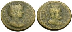 Ancient Coins - Tranquillina (AD 238-244). Cilicia. Anazarbus Æ30 / Serapis