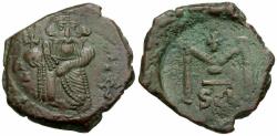 Ancient Coins - *Sear 1108* Byzantine Empire. Constans II (AD 641-668) Æ Follis
