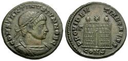 Ancient Coins - Constantius II, as Caesar (AD 324-337) Æ3 / Campgate
